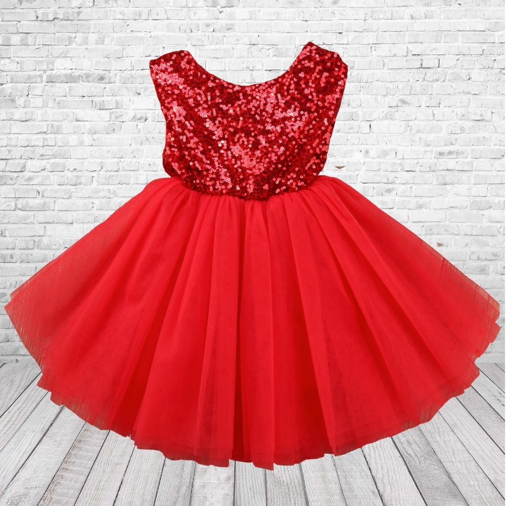 Red Sequin Dress for Toddlers